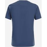 Redmond regular fit T-shirt, korte mouw O-hals, blauw (met print)