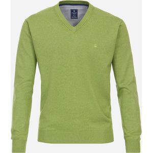 Redmond - Pullover - Groen - V-hals - Katoen