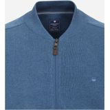 Redmond - Heren Vest - Blauw - Katoen - Opstaande Kraag