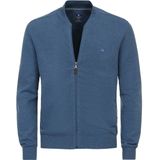 Redmond - Heren Vest - Blauw - Katoen - Opstaande Kraag