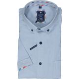 Redmond - Oxford - Overhemd - Blauw - Korte Mouwen - Strijkvriendelijk