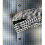 Redmond - Comfort Fit Overhemd - Blauw Geruit - 100% Katoen - Strijkvriendelijk