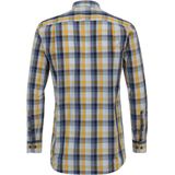 Redmond - Comfort Fit - Overhemd - Blauw Geruit - Strijkvriendelijk