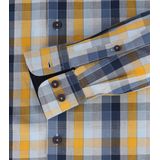 Redmond - Comfort Fit - Overhemd - Blauw Geruit - Strijkvriendelijk