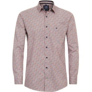Redmond - Multicolor Fantasie - Overhemd - Kent Kraag - Lange Mouwen - Licht Getailleerd