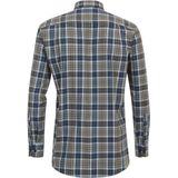 Redmond - Comfort Fit Overhemd - Blauw - Twill - Lange Mouwen