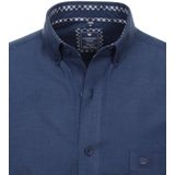 Redmond - Casual - Overhemd - Blauw - 100% Katoen, Lange Mouw, Button-Down Kraag, Met Borstzak