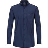 Redmond - Casual - Overhemd - Blauw - 100% Katoen, Lange Mouw, Button-Down Kraag, Met Borstzak