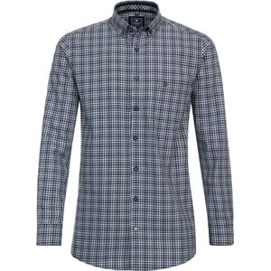 3 voor 99 | Redmond comfort fit overhemd, twill, blauw geruit