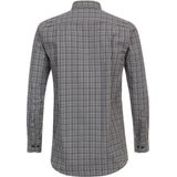 Redmond - Comfort Fit Overhemd - Bruin Geruit - Twill