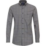 Redmond - Comfort Fit Overhemd - Bruin Geruit - Twill