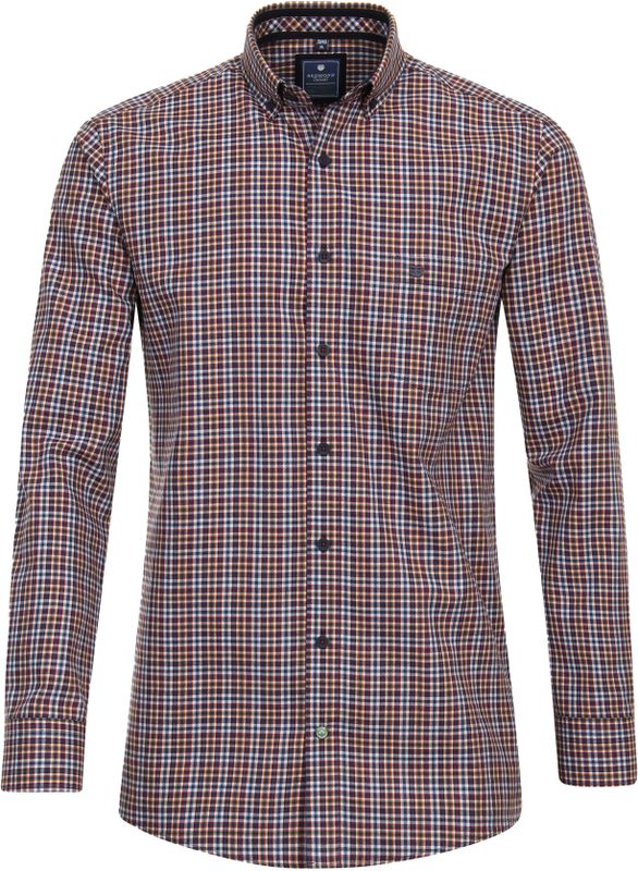 3 voor 99 | Redmond comfort fit overhemd, twill, rood geruit