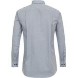 Redmond - Comfort Fit Overhemd - Blauw Dessin - Popeline