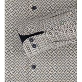 3 voor 99 | Redmond comfort fit overhemd, popeline, bruin dessin