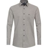 Redmond comfort fit overhemd - popeline - bruin dessin - Strijkvriendelijk - Boordmaat: 37 - 38