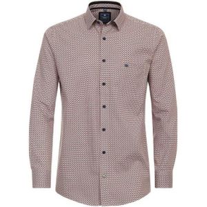 Overhemd - Multicolor Fantasie - Natuurlijke Materialen - Kent Kraag - Lange Mouwen