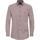 Redmond - Multicolor Fantasie - Overhemd - Rood - Strijkvriendelijk - Boordmaat: 49 - 50