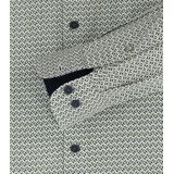 Redmond - Comfort Fit Overhemd - Groen Dessin - Popeline