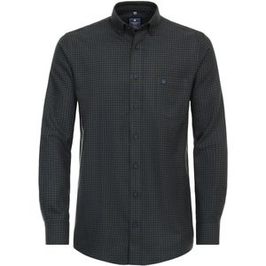 Overhemd - Multicolor Geruit - 100 % Katoen - Button Down Kraag - Lange Mouwen