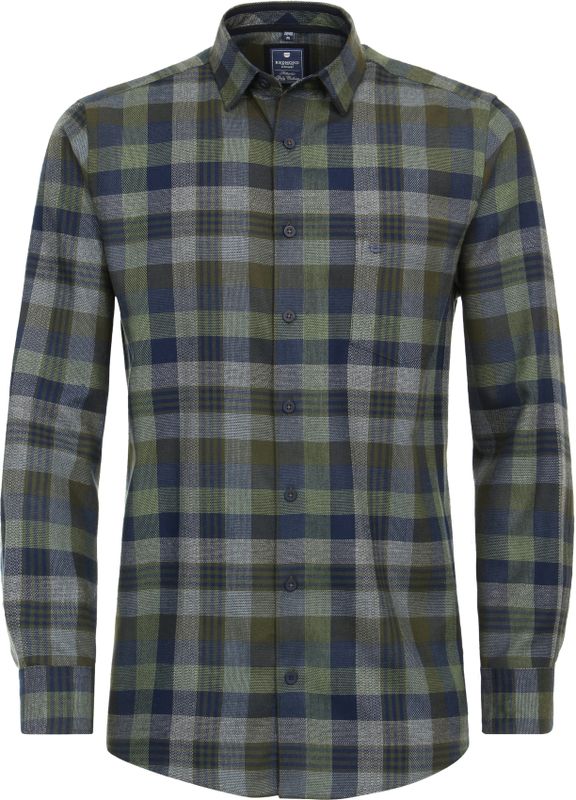 Redmond - Comfort Fit Overhemd - Blauw - Poplin - Easy Iron