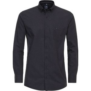 3 voor 99 | Redmond comfort fit overhemd, popeline, blauw met rood en wit dessin