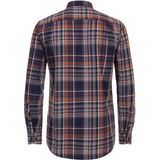 Redmond - Comfort Fit Overhemd - Blauw - Twill - Lange Mouwen