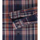 Redmond - Comfort Fit Overhemd - Blauw - Twill - Lange Mouwen