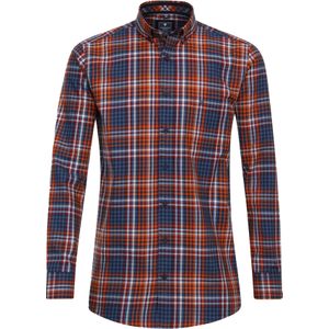 Redmond - Comfort Fit Overhemd - Rood Geruit - Strijkvriendelijk