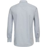 3 voor 99 | Redmond modern fit overhemd, twill, blauw met wit gestreept