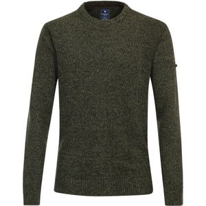 Redmond - Heren Trui - Groen - Wol met Katoenmengsel