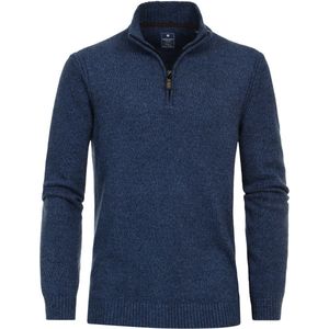 Redmond - Heren Schipperstrui - Blauw - 60% Katoen, 30% Polyamide, 10% Wol