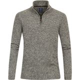 Redmond - Schipperstrui - Grijs - Wol-Katoenmengsel - Opstaande Kraag