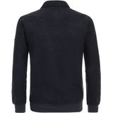 Redmond heren polo gebreid, polo kraag, blauw (middeldik)
