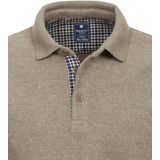 Redmond - Heren Polo - Beige - Gebreid - Licht Getailleerd