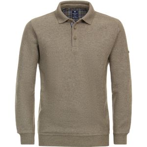 Redmond - Heren Polo - Beige - Gebreid - Licht Getailleerd