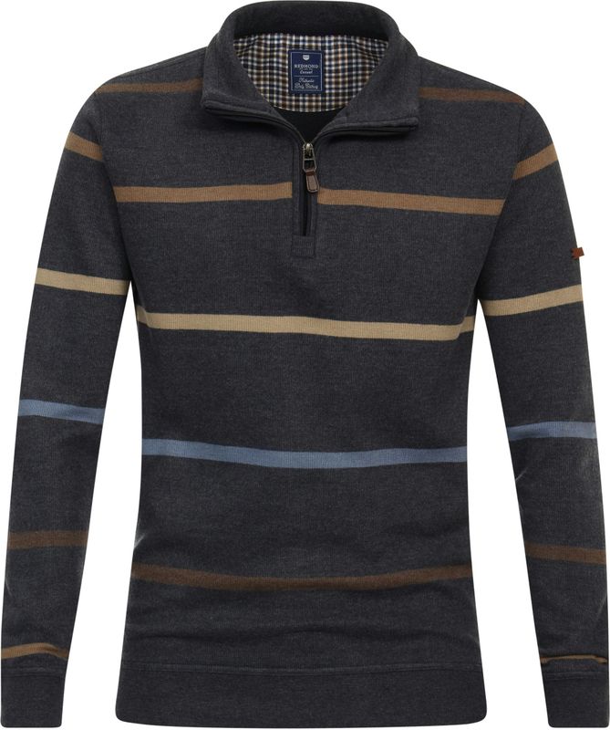 Redmond - Heren Trui - Multicolor - Sweatstof - Licht Getailleerd