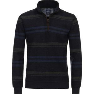 Redmond - Schipperstrui - Blauw - Sweatstof - Opstaande Kraag