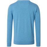 Redmond heren trui katoen, O-hals, blauw (middeldik)