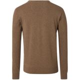 Redmond - Heren Trui - Bruin - 100% Katoen - Licht Getailleerd