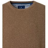 Redmond - Heren Trui - Bruin - 100% Katoen - Licht Getailleerd