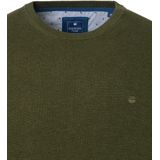 Redmond - Trui - Groen - 100% Katoen - Licht Getailleerd