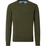 Redmond - Trui - Groen - 100% Katoen - Licht Getailleerd