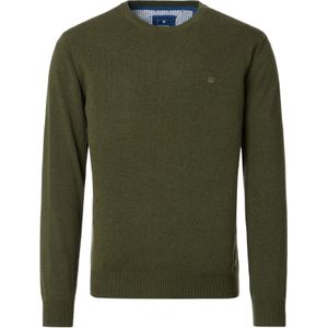 Redmond - Trui - Groen - 100% Katoen - Licht Getailleerd