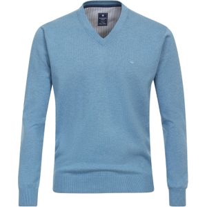 Redmond - Heren Trui - Blauw - V-hals - Katoen