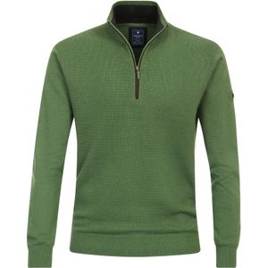 Redmond - Heren Trui - Groen - 100% Katoen - Licht Getailleerd