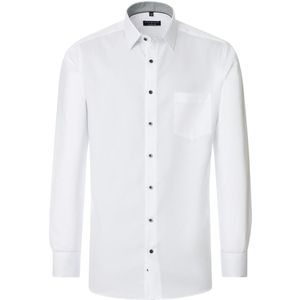 Overhemd - Wit - Katoen - Kent Kraag - Lange Mouwen
