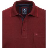 Redmond - Regular Fit Polo - Lange Mouw - Rood - Jersey