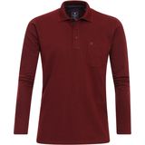 Redmond - Regular Fit Polo - Rood - Lange Mouw - Jersey