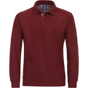 Redmond - Heren Polo - Rood - Gebreid - Lange Mouwen