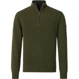 Redmond - Heren Schipperstrui - Groen - 100% Katoen - Licht Getailleerd